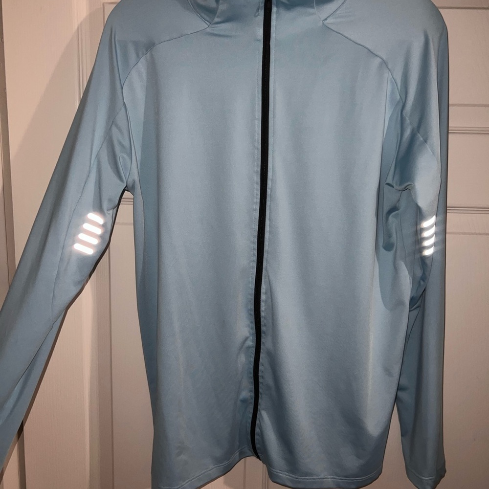 Light Blue Men's Full-Zip Jacket